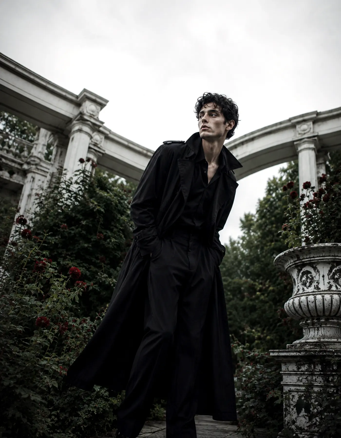 LOOK 04 MANTEAU NOIR